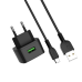 HOCO C70A Type-C Charger Power Adapter With Micro USB Cable