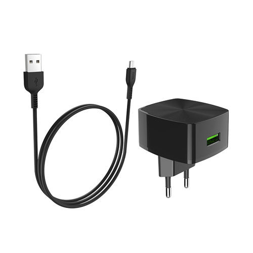 HOCO C70A Type-C Charger Power Adapter With Micro USB Cable