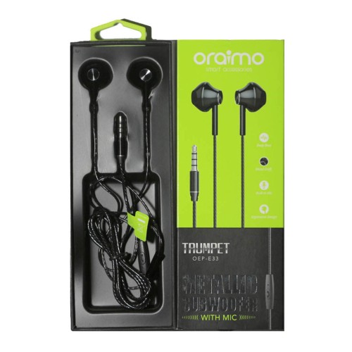 Oraimo OEP-E33 Bass Earphone Trumpet Extra