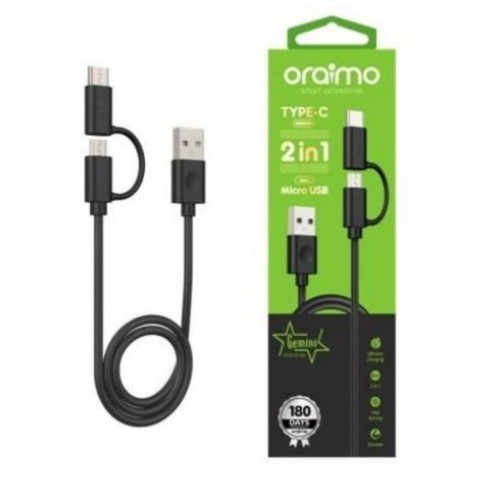 Oraimo OCD-D102 USB Cable 2 in 1 Micro