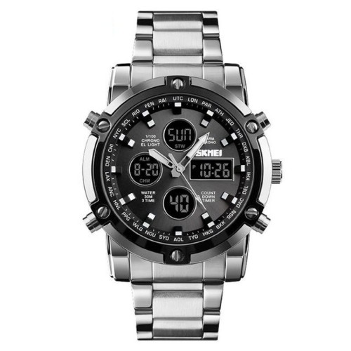 SKMEI 1389 Waterproof Stainless Digital Watch