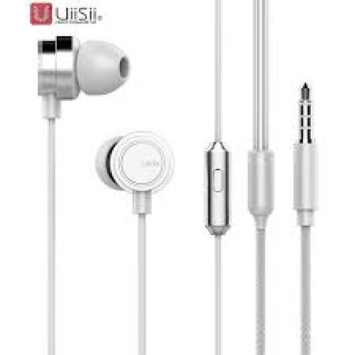 UiiSii U9 Wired headphones heavy bass with mic - White