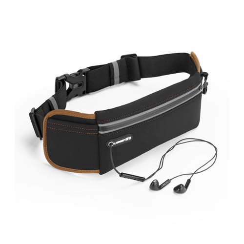 UGREEN LP112 Ultimate reflective stripe Running Belt with headphone outlet black #20818