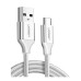 UGREEN USB-A 2.0 to USB-C Cable Nickel Plating Aluminum Braid 1m #60121