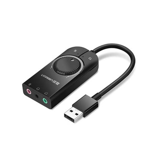 UGREEN USB External Stereo Sound Adapter 15cm (Black) #40964