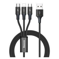 Baseus 3 in 1 Cable Rapid Series Fast Charging 3.5A Cable Iphone Micro Type-C
