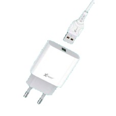 Xpert XC01T Charger Kit Single USB 2.4A With First Cable Type C - White